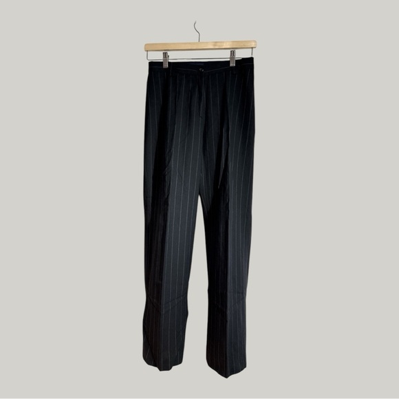 Piazza Sempione Pinstriped Pure New Wool Dress Slacks Made in Italy Size 38/7 - Picture 1 of 7